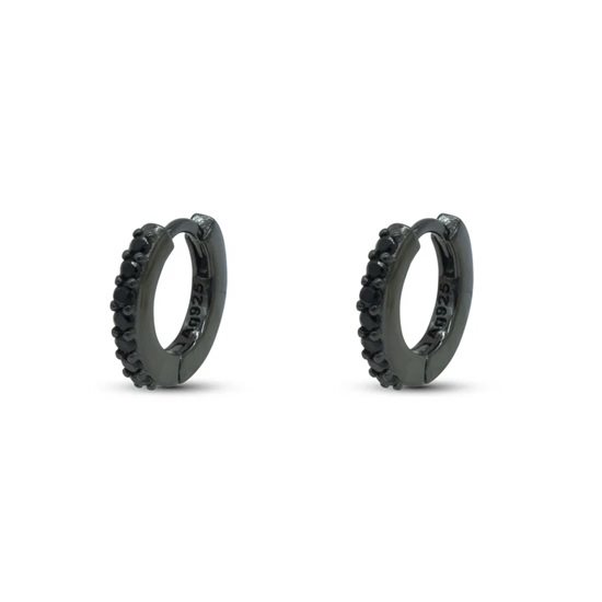 Orecchini Dilvdò Hoop ring in Argento Zircone ORDLNN - ORDLNN